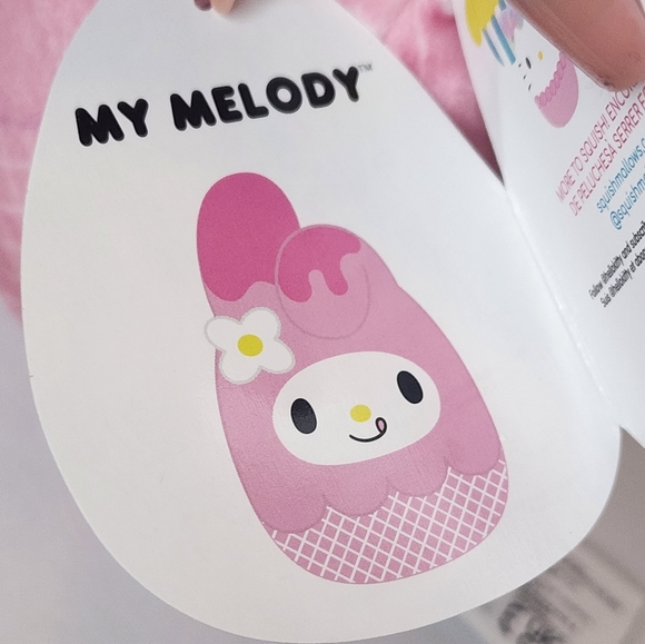 MY MELODY 🍦 Ice Cream HK Sanrio X Original Squishmallow by Kelly Toy ☆》NWT《☆ - Picture 3 of 9